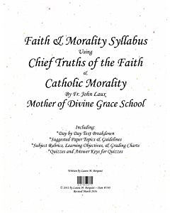 Faith & Morality Syllabus