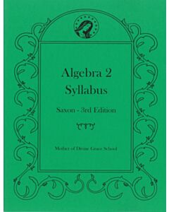 Algebra II Syllabus (Saxon 2nd Edition)