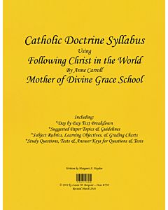 Catholic Doctrine Syllabus