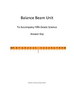 Balance Beam Unit Answer Key