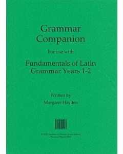 Fundamentals of Latin Grammar - Grammar Companion