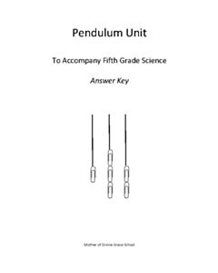 Pendulum Unit Answer Key