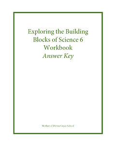 Exploring the Building Blocks of Science 6 Workbook Answer Key