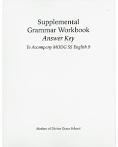 Supplemental Grammar Workbook Answer Key